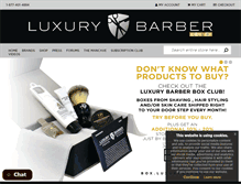Tablet Screenshot of luxurybarber.com